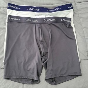 2 pair CK long leg boxer briefs